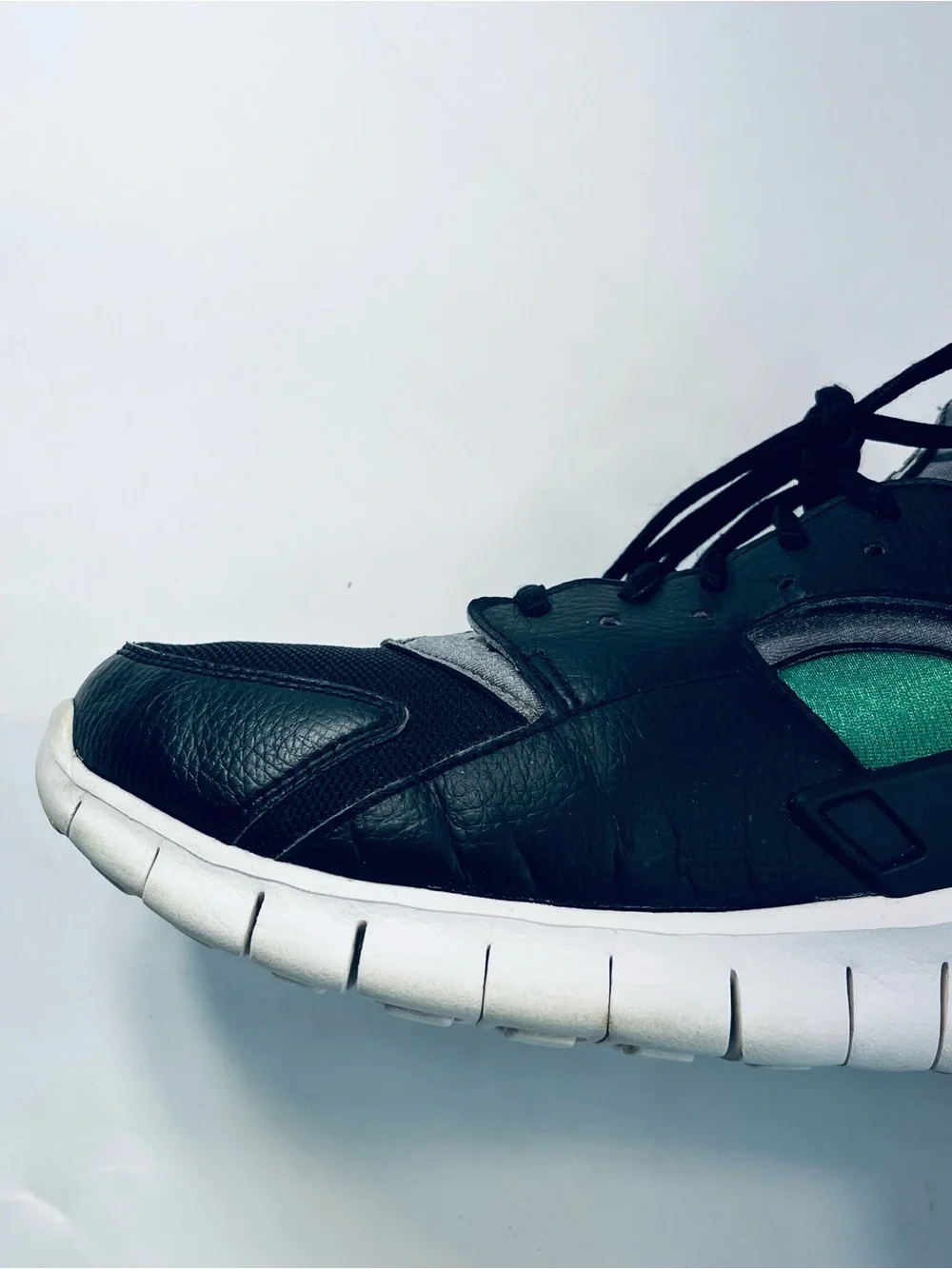 Nike Huarache Free Run Black Green  Running Shoes #510801-031 Men’s Size:10.5
